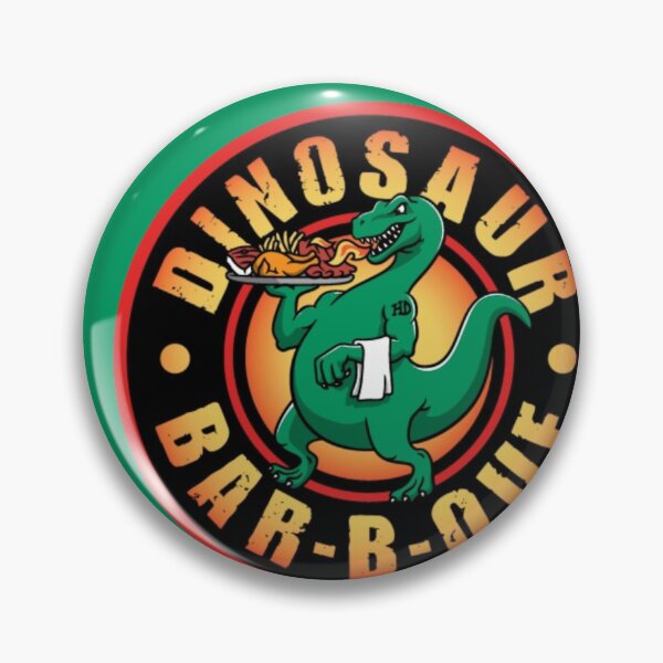 Item preview, Dinosaur BBQ - Syracuse NY Restaurant (green dino) designed and sold by YonderAndBeyond.