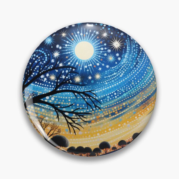 Item preview, Aboriginal Inspired Dot Art - With Starry Night designed and sold by GrinGalore.