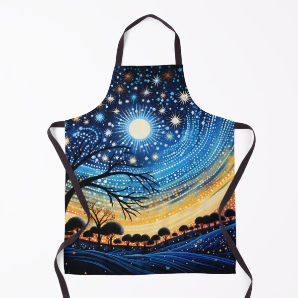 Item preview, Aboriginal Inspired Dot Art - With Starry Night designed and sold by GrinGalore.