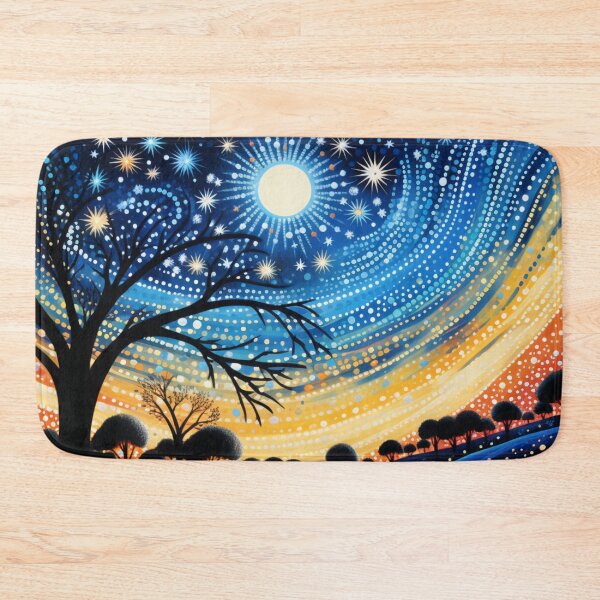 Item preview, Aboriginal Inspired Dot Art - With Starry Night designed and sold by GrinGalore.