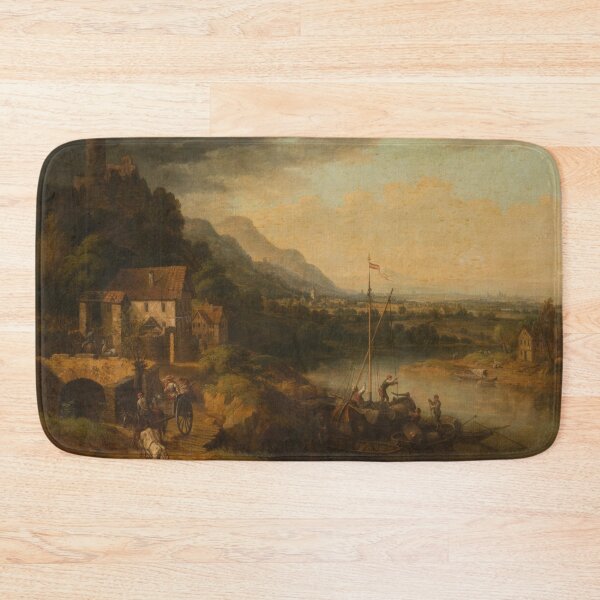 Artikelvorschau, Flusslandschaft mit Lastkahn, null von Christian Georg Schützen dem Älteren entworfen und verkauft von AngyDesigns49.