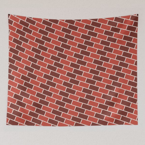 Item preview, Cute Red Brick Wall Block- Chevron - Beautiful Abstract Geometric Pattern designed and sold by RoyalStarsPatts.