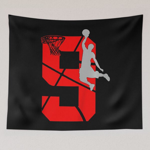 Item preview, Kids 9 Year Old 9Th Basketball Birthday Partytheme Boys Girls designed and sold by TysonLangosh.