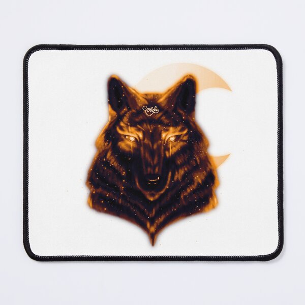 Item preview, Celestial Wolf (Golden Orange Variant) designed and sold by Neverlight-Art.