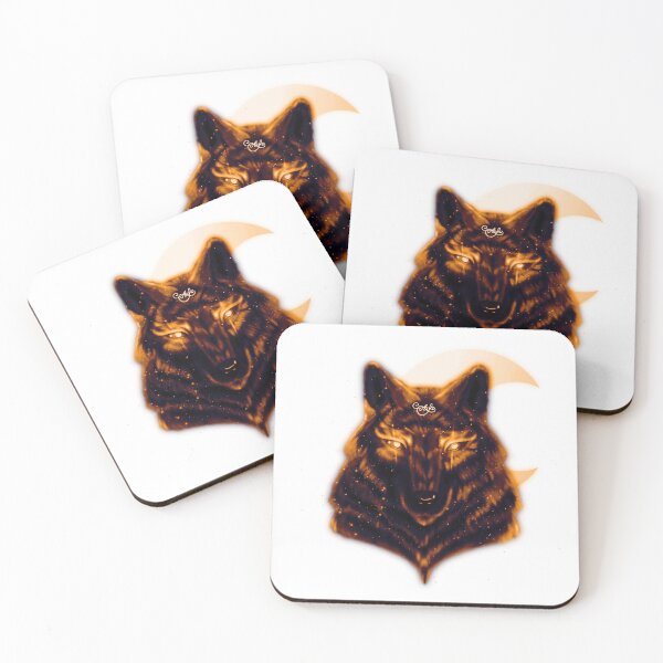 Item preview, Celestial Wolf (Golden Orange Variant) designed and sold by Neverlight-Art.