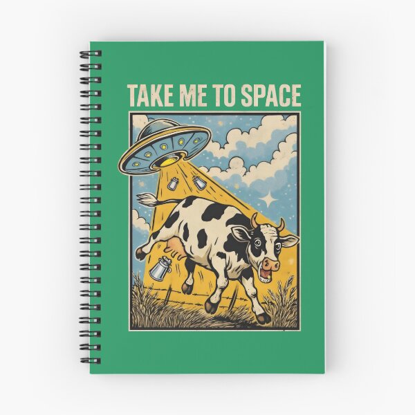 Item preview, Cow and aliens. designed and sold by MyHappyArtShop.