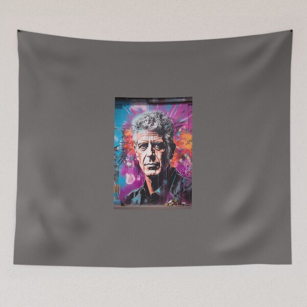 Item preview, STREET ART TRIBUTE---INSPIRED-BY-ANTHONY-BOURDAIN--- designed and sold by RubiUpton.