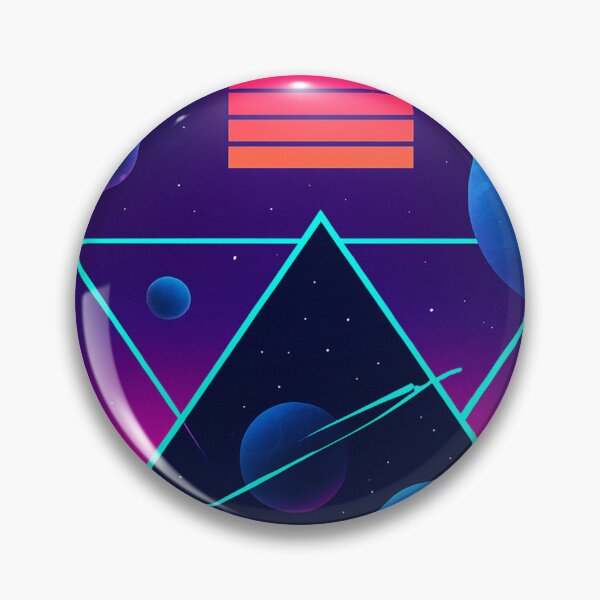 Item preview, Synthwave Retrowave Landscape of Outer Space designed and sold by JonelleTshirts.