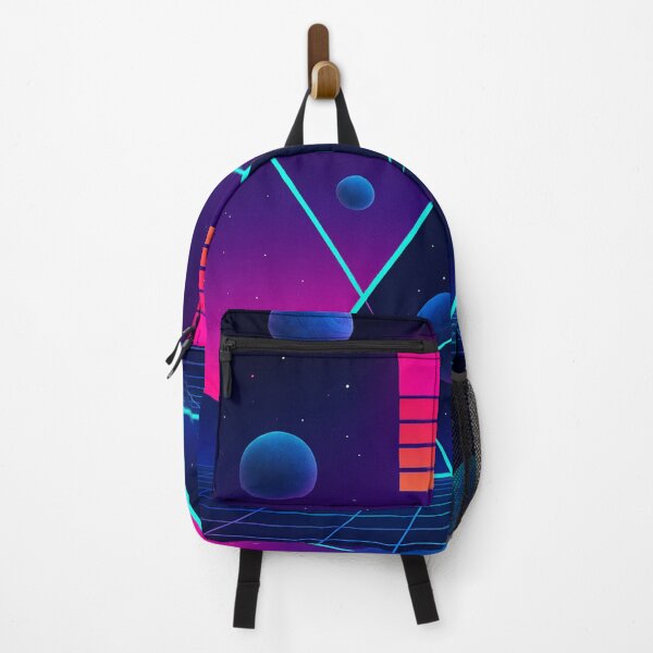 Item preview, Synthwave Retrowave Landscape of Outer Space designed and sold by JonelleTshirts.