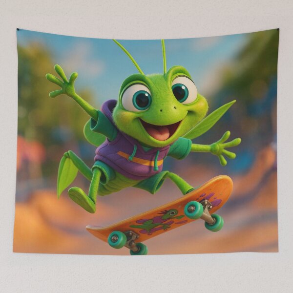 Item preview, Skater Katydid designed and sold by Sillytoe.