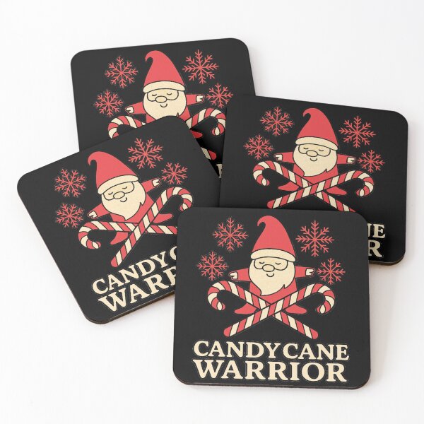Item preview, Candy Cane Warrior – Red Gnome Christmas Yoga Design designed and sold by ZenAndKarma.