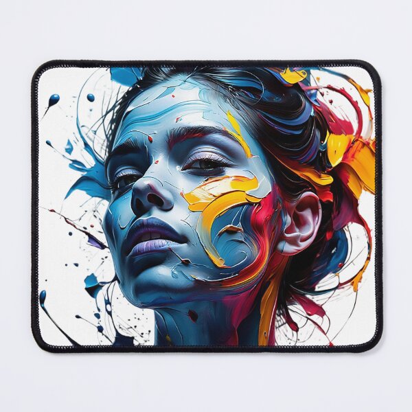 Item preview, Abstract Paint Splash Portrait designed and sold by newvisionart191.