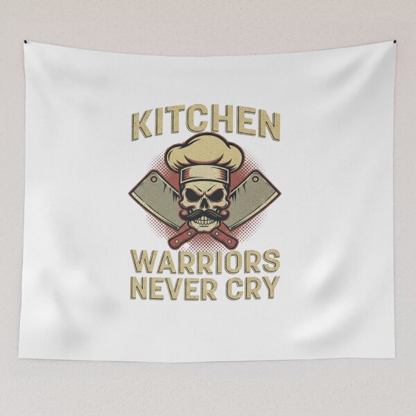 Item preview, Kitchen Warriors Never Cry Chef Skull designed and sold by hexenor.