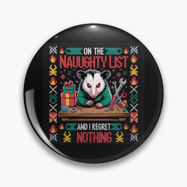 Item preview, On the Naughty List and I Regret Nothing – Funny Christmas Quote designed and sold by TextMood.