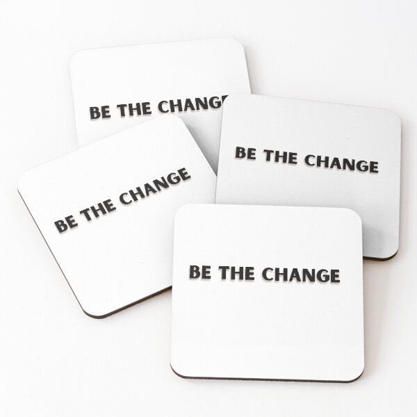 Item preview, Be The Change You Wish To See - Inspirational Motivational Quote Typography Print designed and sold by Like it.