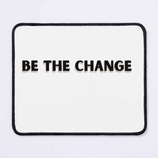 Item preview, Be The Change You Wish To See - Inspirational Motivational Quote Typography Print designed and sold by Like it.