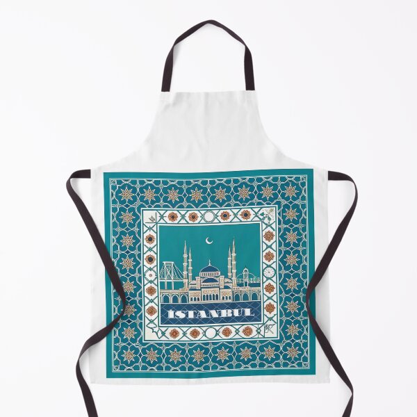 Item preview, Istanbul Blue Mosque and Bosphorus Bridge | Turkish Tile Art Design designed and sold by asliberry.