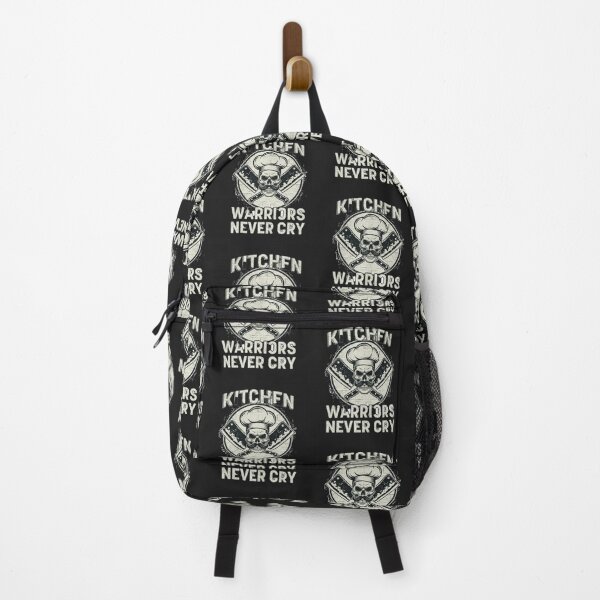 Item preview, Kitchen Warriors Never Cry Chef Skull Funny designed and sold by hexenor.