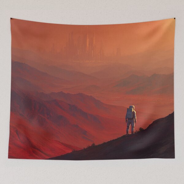 Item preview, The Astronaut and the Red Planet designed and sold by Rtymer.