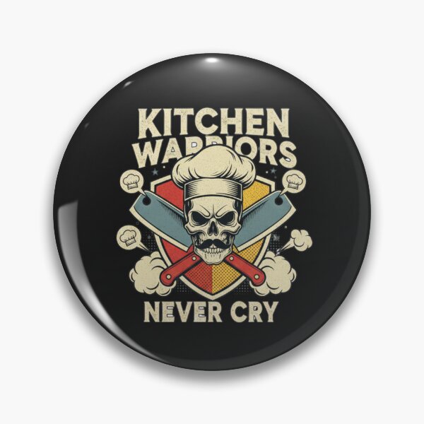 Item preview, Kitchen Warriors Never Cry Chef Humor designed and sold by hexenor.
