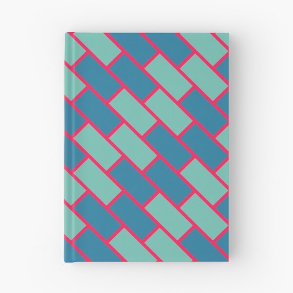 Item preview, Cute Green Brick Wall Block - Chevron Chessboard - Blue Abstract Geometric Pattern designed and sold by RoyalStarsPatts.
