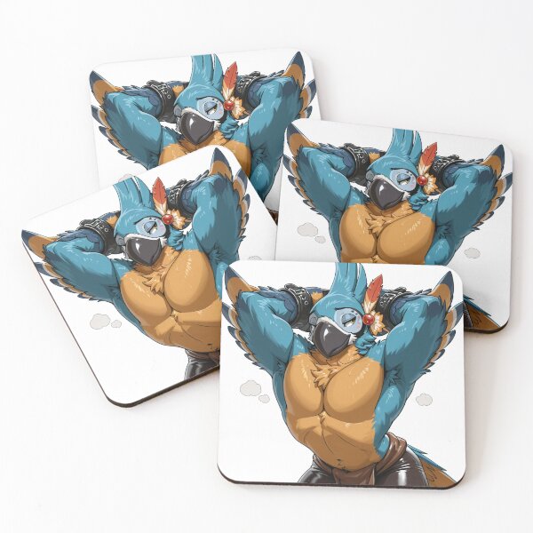 Item preview, Sweaty Muscular Rito Bard Flexing in Latex designed and sold by Finmm.