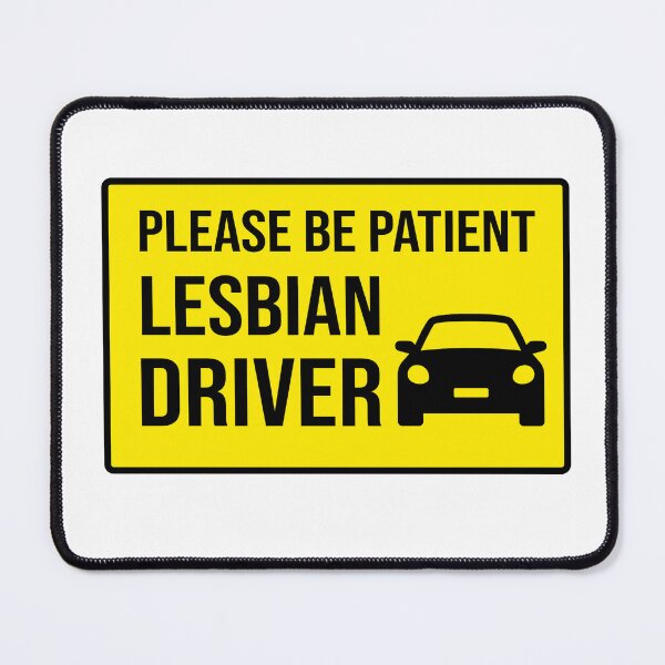Item preview, Lesbian Driver Warning designed and sold by vilefret.