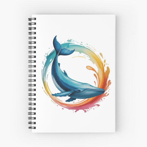 Item preview, Ballena en círculo de arcoíris – símbolo del ciclo del océano designed and sold by FusiTink.