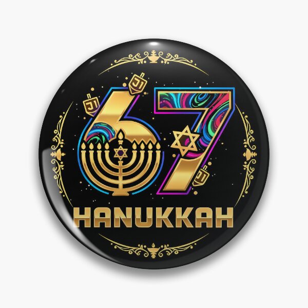 Item preview, Funny Hanukkah 67 Six Seven Meme designed and sold by ZuToMi.