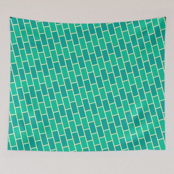 Item preview, Beautiful Green Brick Wall Pattern - Chevron - Beautiful Abstract Geometric Pattern designed and sold by RoyalStarsPatts.