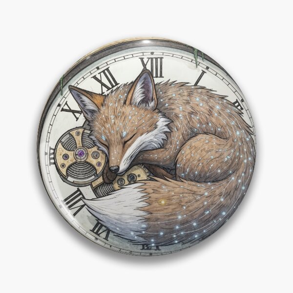 Item preview, Pocket watch sleeping fox designed and sold by VJ-Arts.