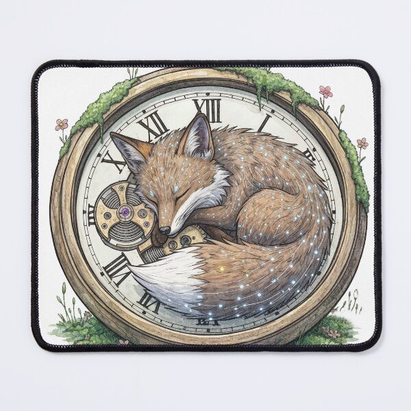 Item preview, Pocket watch sleeping fox designed and sold by VJ-Arts.