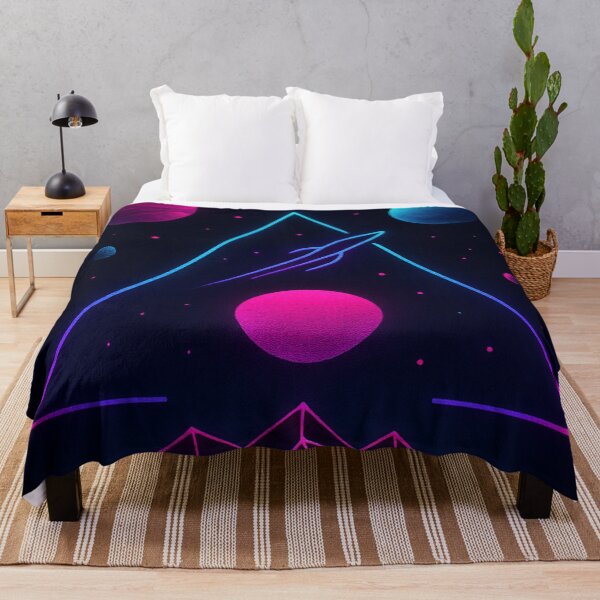 Item preview, Futuristic Vaporwave Art with Spaceships designed and sold by JonelleTshirts.