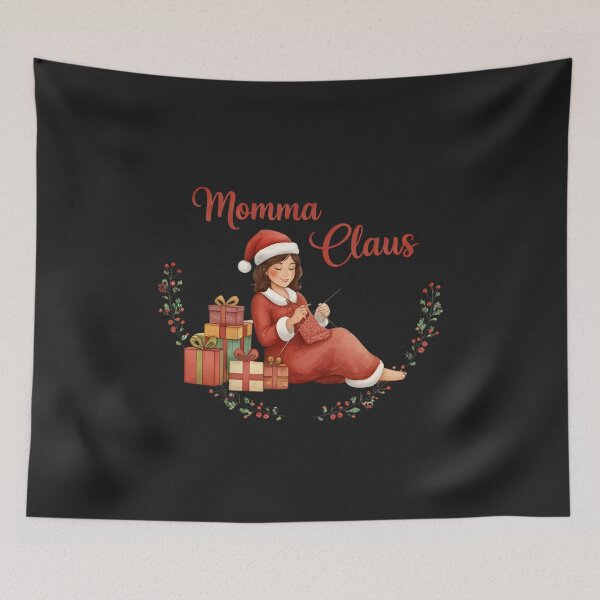 Item preview, Momma Claus Christmas Knitting Festive Season designed and sold by hexenor.