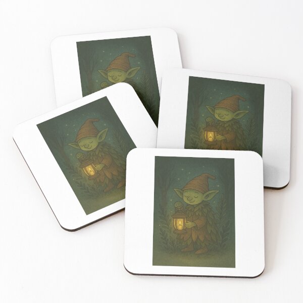Item preview, Goblincore Lantern Guide – Whimsical Forest Goblin Illustration designed and sold by CreativeVibesPap.
