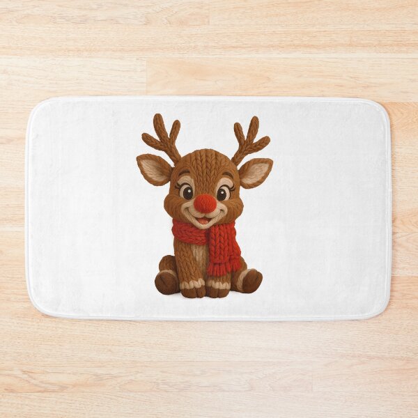 Item preview, Kawaii Knitted Reindeer Art | Cute Crochet Christmas Deer & Cozy Holiday Gifts designed and sold by Krasnovaovaova.