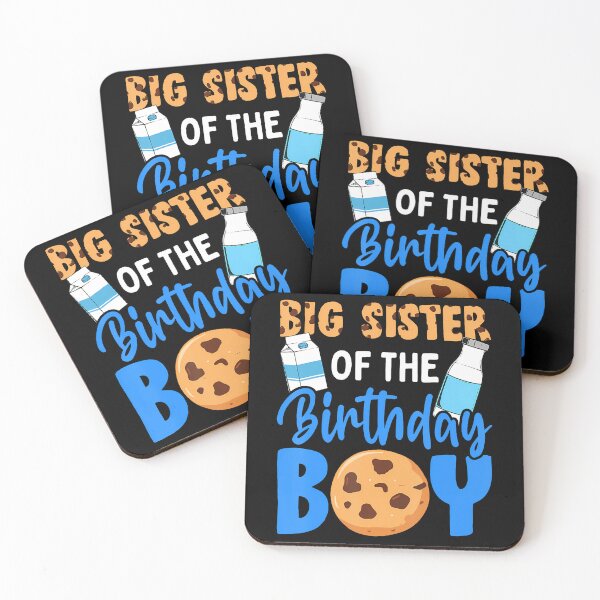 Item preview, Big Sister Of The Birthday Boy Milk And Cookies 1St Birthday designed and sold by TysonLangosh.