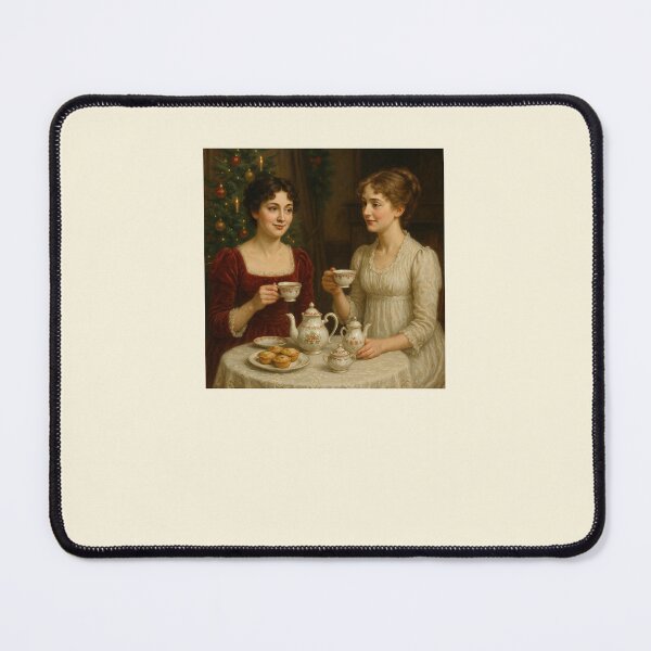 Artikelvorschau, Weihnachtstee mit Elizabeth und Jane – Ein festlicher Moment aus der Regency-Zeit entworfen und verkauft von Novel Works Studio.