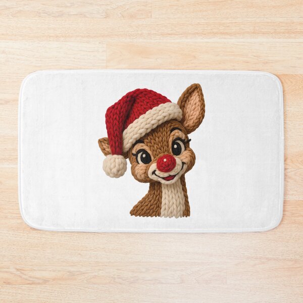 Item preview, Kawaii Knitted Reindeer Art | Cute Crochet Christmas Deer & Cozy Holiday Gifts designed and sold by Krasnovaovaova.