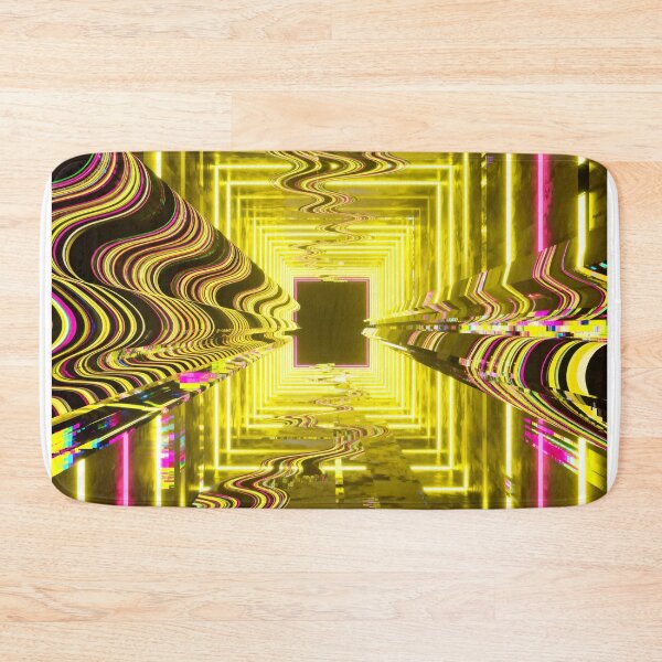 Item preview, Neon yellow and pink waves designed and sold by SuperAIstar.
