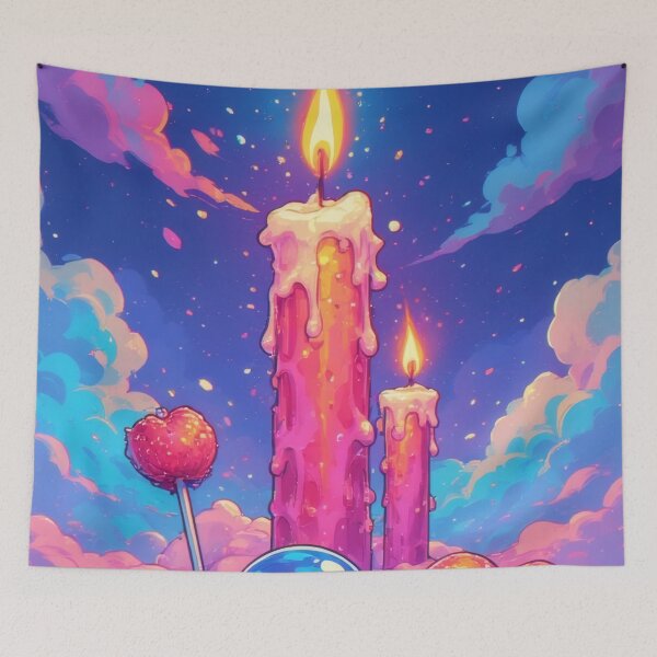 Item preview, Dreamscape with candles and sweets designed and sold by Mianku | Für das Leben.