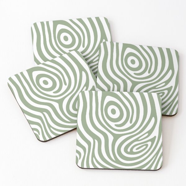 Item preview, Contemporary Abstract Pattern in Sage Green designed and sold by tonymagnerart.