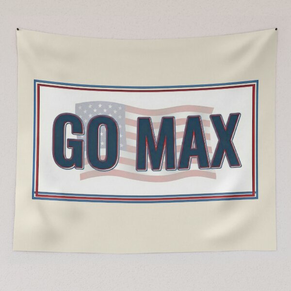 Item preview, Go Max - Patriotic American Flag & Bold Political Meme Text - Cream edition designed and sold by Miss Cutie Designs.