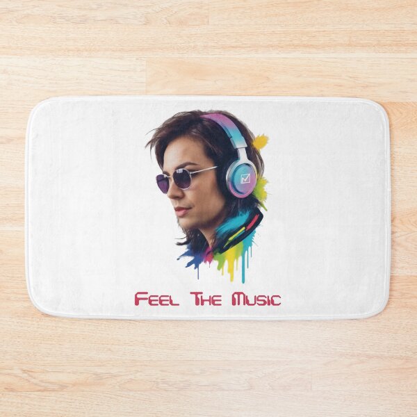 Item preview, DJ Art with Headphones and Splashes designed and sold by 140bpmmusic.