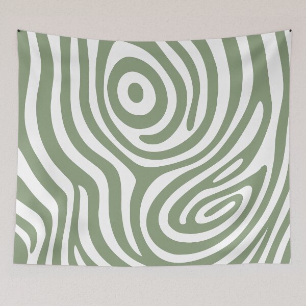Item preview, Contemporary Abstract Pattern in Sage Green designed and sold by tonymagnerart.