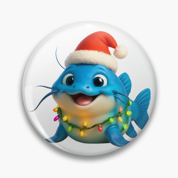 Item preview, Christmas Blue Catfish designed and sold by Sillytoe.