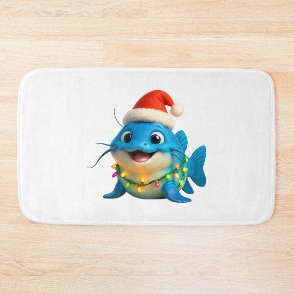 Item preview, Christmas Blue Catfish designed and sold by Sillytoe.