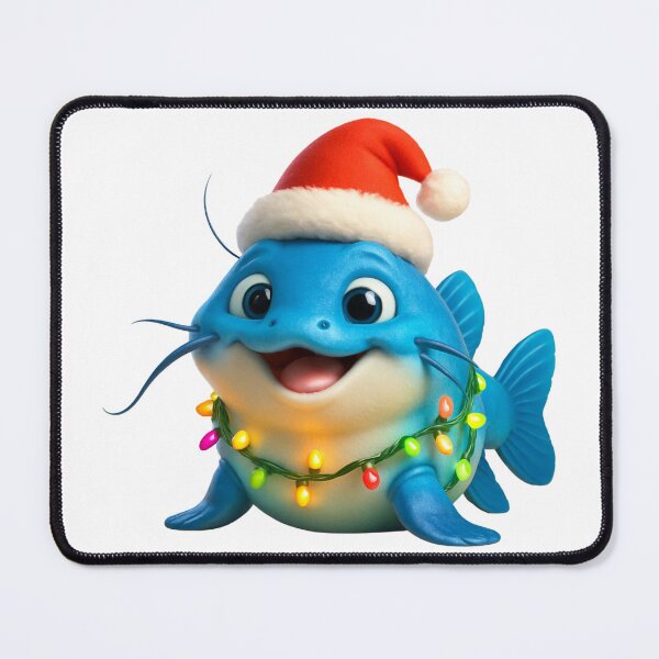 Item preview, Christmas Blue Catfish designed and sold by Sillytoe.