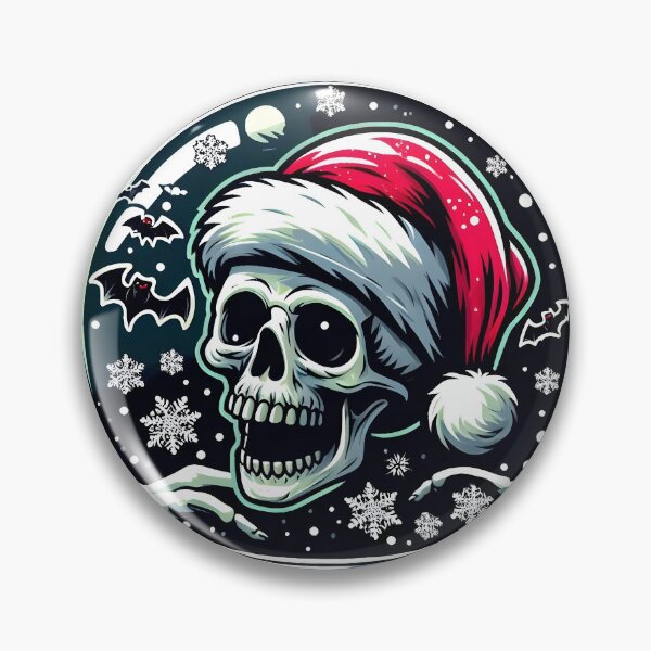 Item preview, Gothic Skull Snow Globe - Spooky Christmas Design designed and sold by GREENZ0NE.