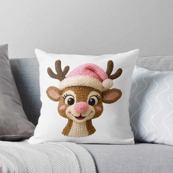 Item preview, Kawaii Knitted Reindeer Art | Cute Crochet Christmas Deer & Cozy Holiday Gifts designed and sold by Krasnovaovaova.
